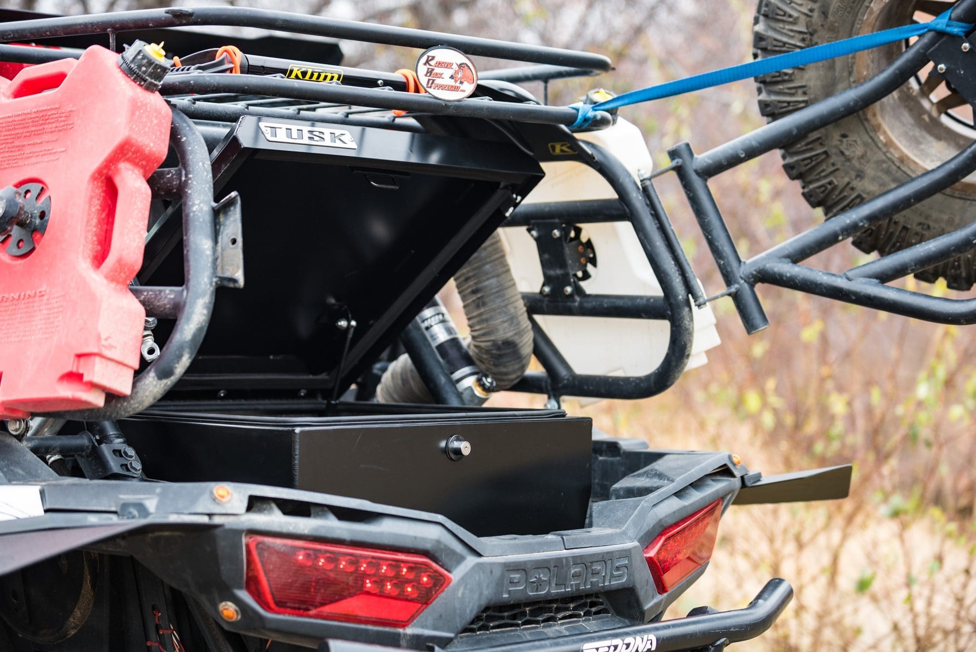 Cargo box in the back